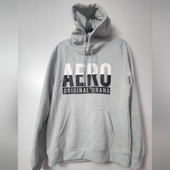 Aéropostale Hoodie Aero Original Brand Style #AFH03451BLX LIGHT GRAY SIZE 2XL - Picture 1 of 6